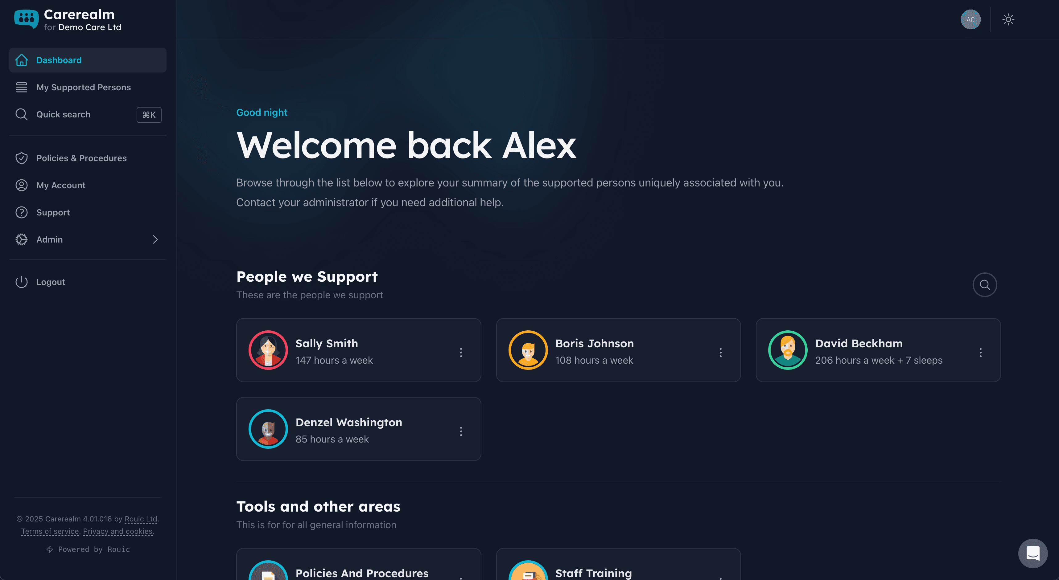 Your dashboard